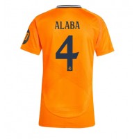 Real Madrid David Alaba #4 Bortatröja Kvinnor 2024-25 Korta ärmar